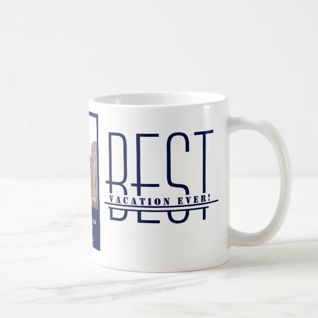 Taza De Café Mejor foto de vacaciones familiares (Derecha)