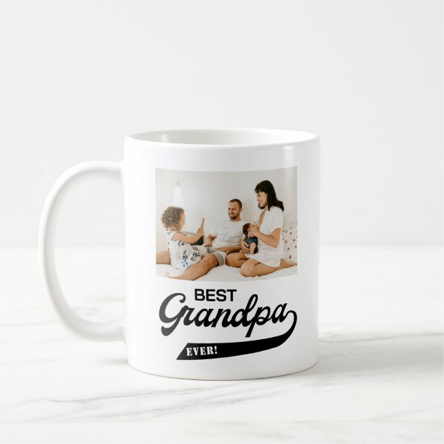Taza De Café Mejor foto del abuelo (Izquierda)