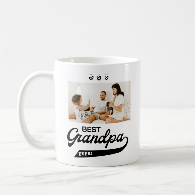 Taza De Café Mejor foto del abuelo (Izquierda)
