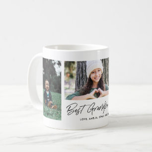 Taza De Café Mejor foto del abuelo jamás tres