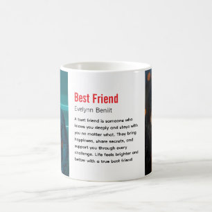 Taza De Café Mejor foto del Día de Amistad con los Amigos