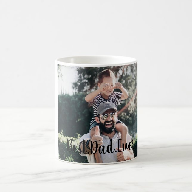 Taza De Café Mejor foto moderna de papá (Centro)