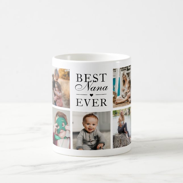 Taza De Café Mejor Foto Personalizado de Nana Ever (Centro)