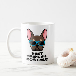 Taza De Café Mejor Frenchie Mother's Day Brown Tan Frenchie