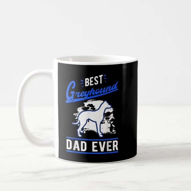 Taza De Café Mejor Galgo De Galgo De Los Hombres (Izquierda)