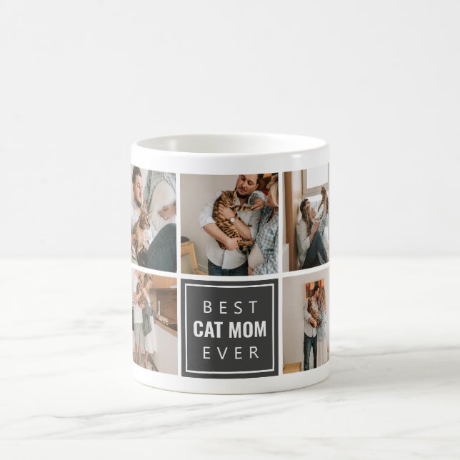 Taza De Café Mejor Gato Mamá Jamás Café Mug (Centro)