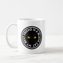 Taza De Café Mejor Gato Negro Amigo
