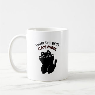 Taza De Café mejor gato negro mamá