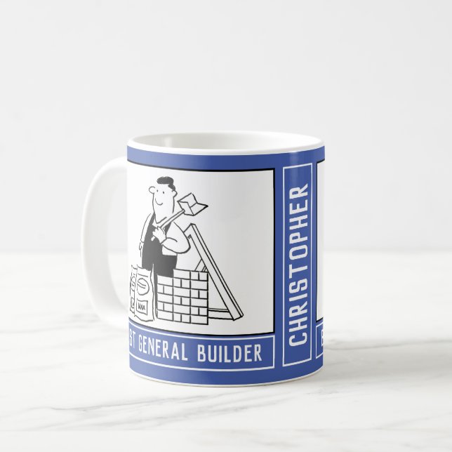 Taza De Café Mejor Generador General o Constructor de Casa con  (Anverso izquierdo)