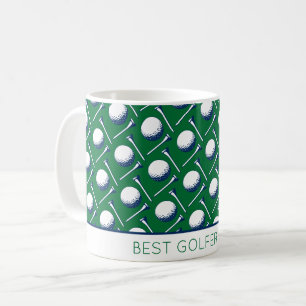 Taza De Café Mejor Golfer Ever Golf Balls Tees Classic Fun