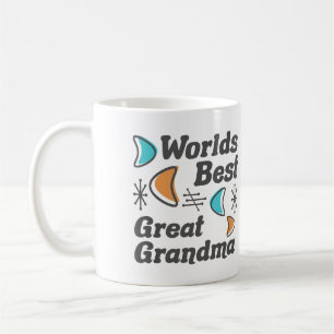 Taza De Café Mejor Gran Retro de Abuela del Mundo