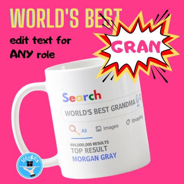 Taza De Café MEJOR GRANDMA DEL MUNDO - Resultado de búsqueda di (Subido por el creador)