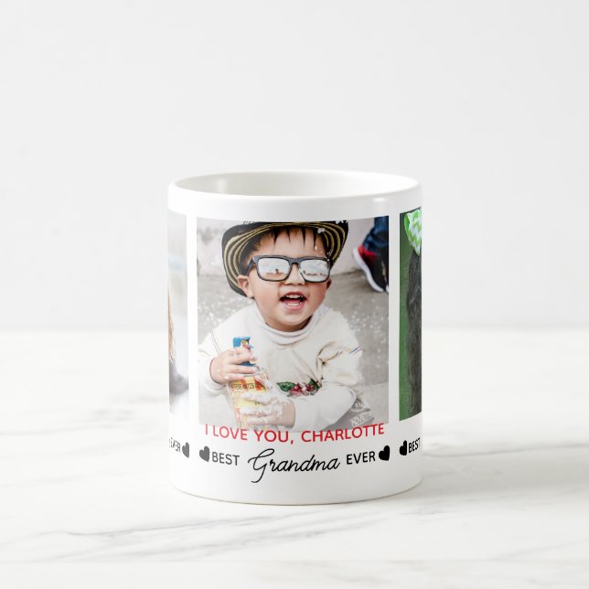 Taza De Café Mejor GRANDMA Personalizado Nunca Moderno 3 Foto (Centro)