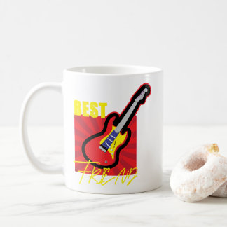 Taza De Café Mejor Guitarra Amigo