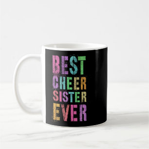 Taza De Café Mejor Hermana Alegre Del Equipo De Cheer Squ