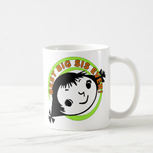 Taza De Café Mejor Hermana Mayor De Retro