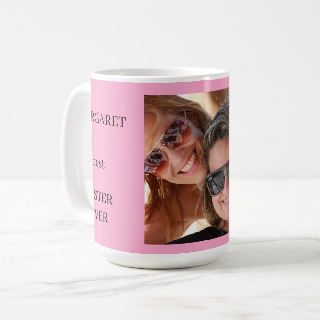 Taza De Café Mejor Hermana Personalizada (Anverso izquierdo)