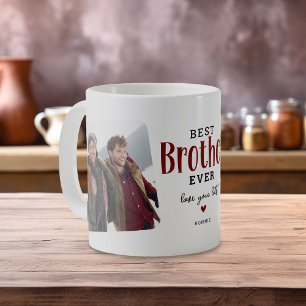 Taza De Café Mejor HERMANO del mundo 2 Foto Regalo Bonito 
