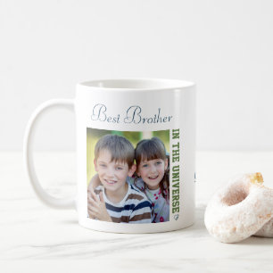 Taza De Café Mejor Hermano del Universo - Dos Fotos Cuadradas