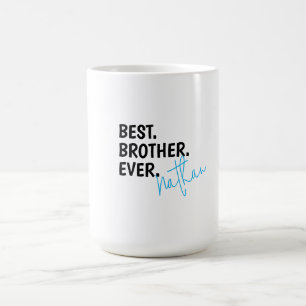 Taza De Café Mejor hermano personalizado, hermano personalizado