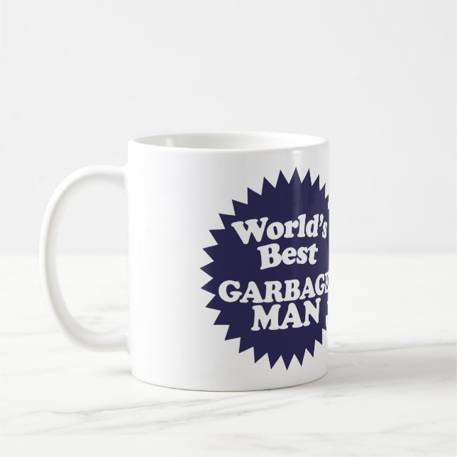 Taza De Café Mejor Hombre de la Basura del Mundo (Izquierda)