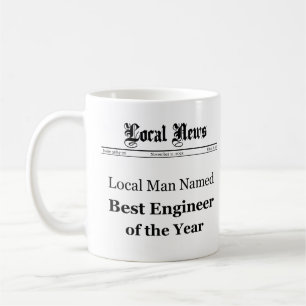 Taza De Café Mejor Ingeniero del Año Mug - Para Él