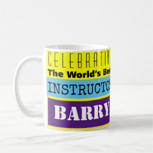Taza De Café Mejor instructor del mundo