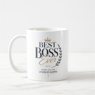 Taza De Café Mejor Jefe de Todos los Tiempos Gracias