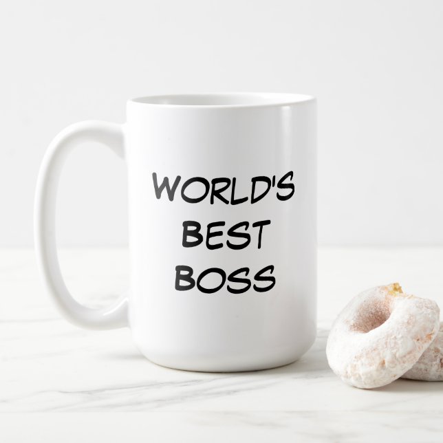 Taza De Café Mejor Jefe del Mundo (Con donut)