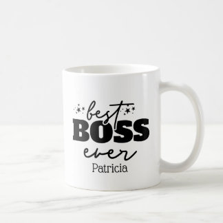 Taza De Café Mejor Jefe jamás personalizado