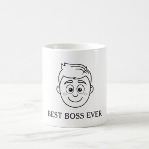 Taza De Café Mejor Jefe Personalizable Ever Mug