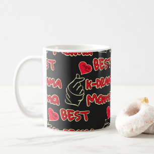 Taza De Café Mejor K-drama Mama, regalo para fanáticos del dram