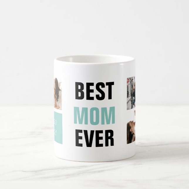 Taza De Café Mejor Madre Personalizada Foto Regalo Café Mug (Centro)