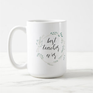 Taza De Café Mejor Maestría en Acuarela Floral Mug