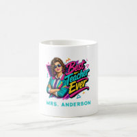 ¡Mejor maestro de todos! Personalizado 80s Retro p