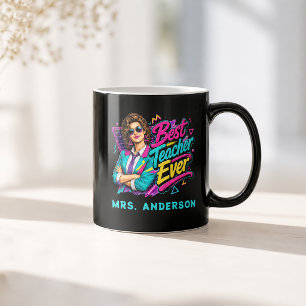 Taza De Café ¡Mejor maestro de todos! Personalizado retro de lo