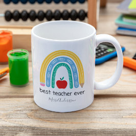 Taza De Café Mejor Maestro Personalizado Regalo Para Maestros