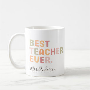 Taza De Café Mejor Maestro Regalo de Agradecimiento para Maestr