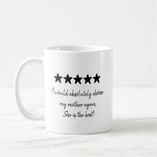 Taza De Café Mejor Mamá Amada 5 Estrellas Reseña con Foto