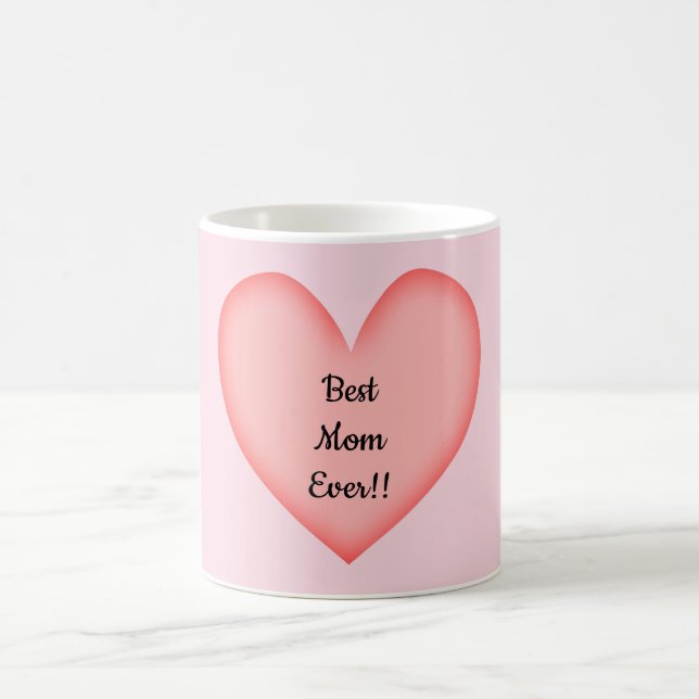 Taza De Café Mejor Mamá con Corazón (Centro)