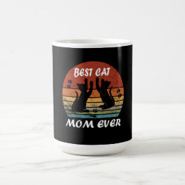 Taza De Café Mejor Mamá de Gato del Mundo Regalo del Día de la