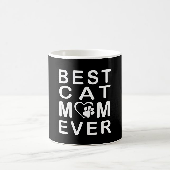 Taza De Café Mejor mamá de gatos (Centro)