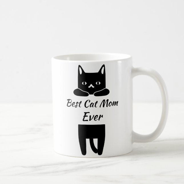 Taza De Café Mejor Mamá de Gatos del Mundo (Derecha)