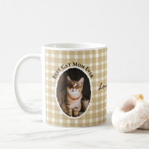 Mejor Mamá de Gatos Personalizado Divertido Lindo 