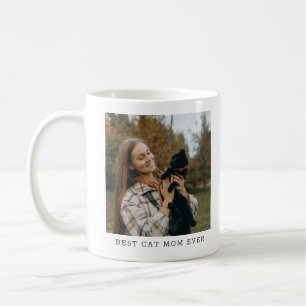 Taza De Café Mejor Mamá de Gatos Personalizado Regalo de Foto p