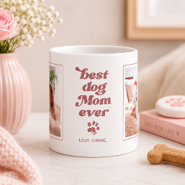 Taza De Café Mejor Mamá de Perro del Mundo | Foto Personalizada