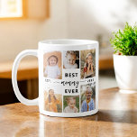 Taza De Café Mejor mamá de todos los tiempos - Collage de fotos<br><div class="desc">Celebra a tu mamá con la "mejor mami de la historia" del Collage de fotos del Día de la Madre. Esta taza personalizada cuenta con un bello collage de preciadas fotos, que capturan momentos y recuerdos especiales. El sincero mensaje "Mejor Mami de la Historia" agrega un toque amoroso. Está equipado...</div>