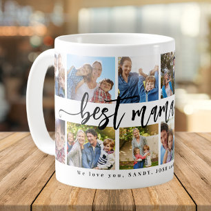 Taza De Café Mejor mamá de todos los tiempos recuerdo de colaje