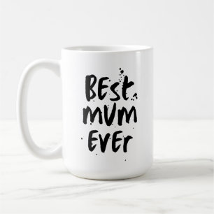 Taza De Café Mejor Mamá del día moderno y simple de la madre