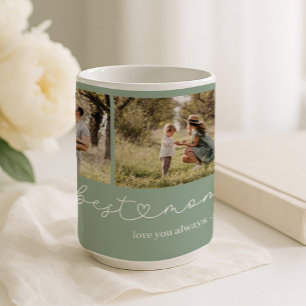 Taza De Café Mejor Mamá del Mundo Collage de Fotos
